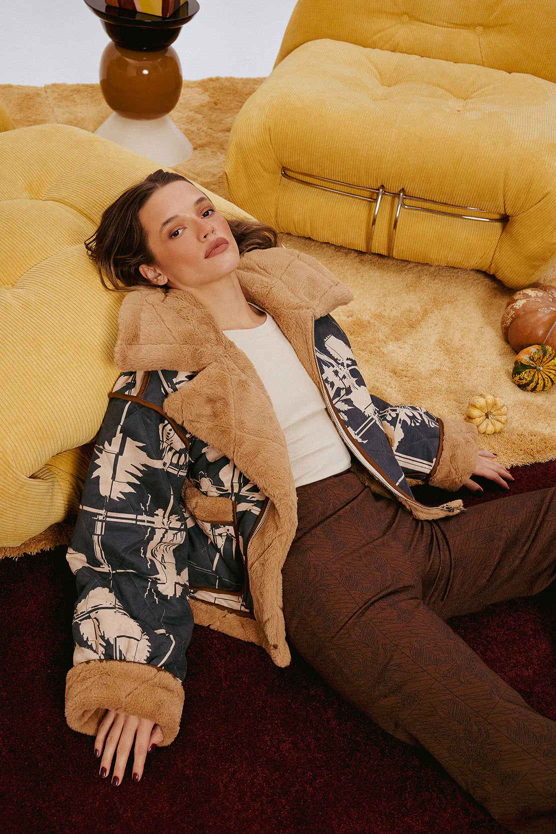 Soprano Reversible Faux Suede Jacket