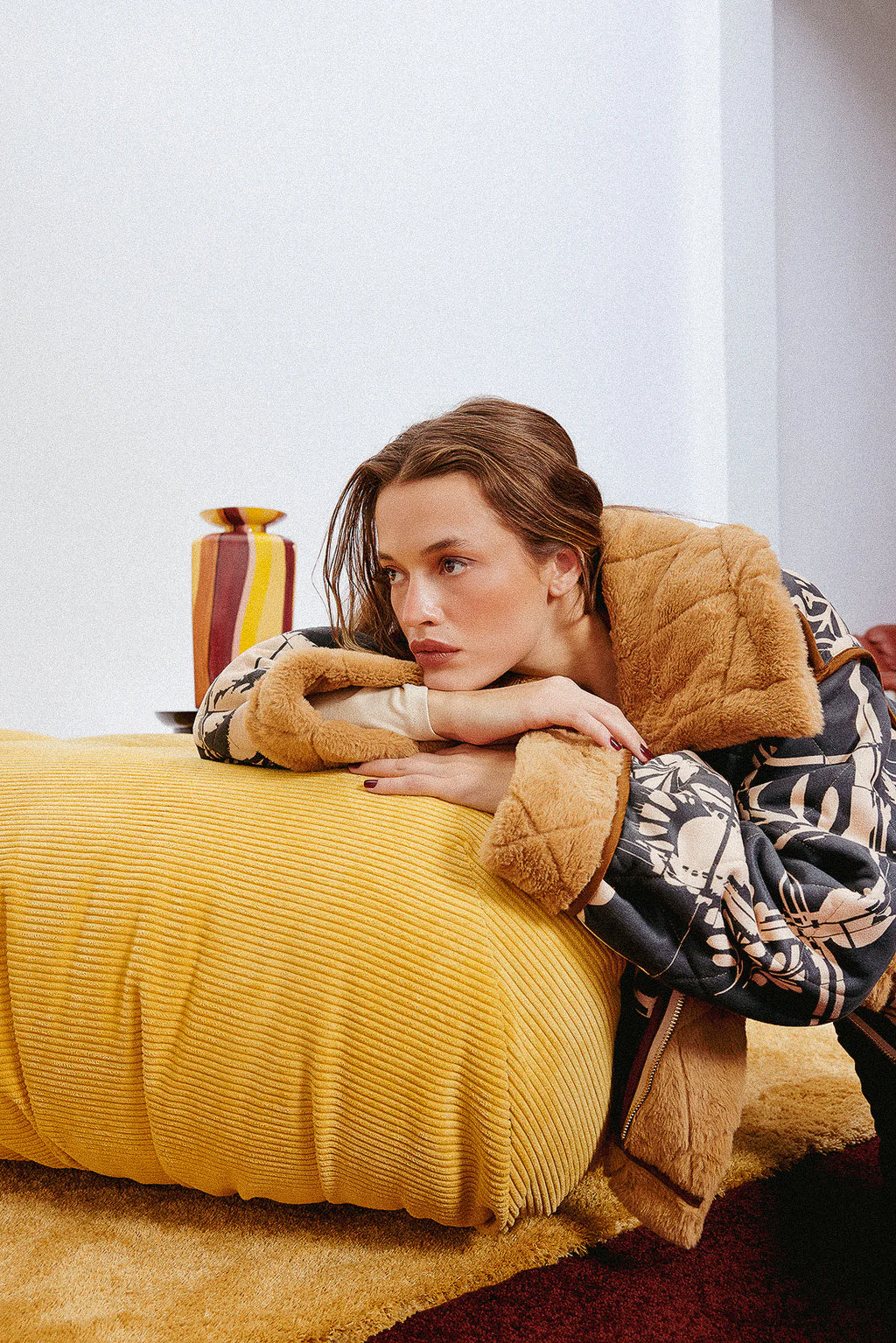 Soprano Reversible Faux Suede Jacket