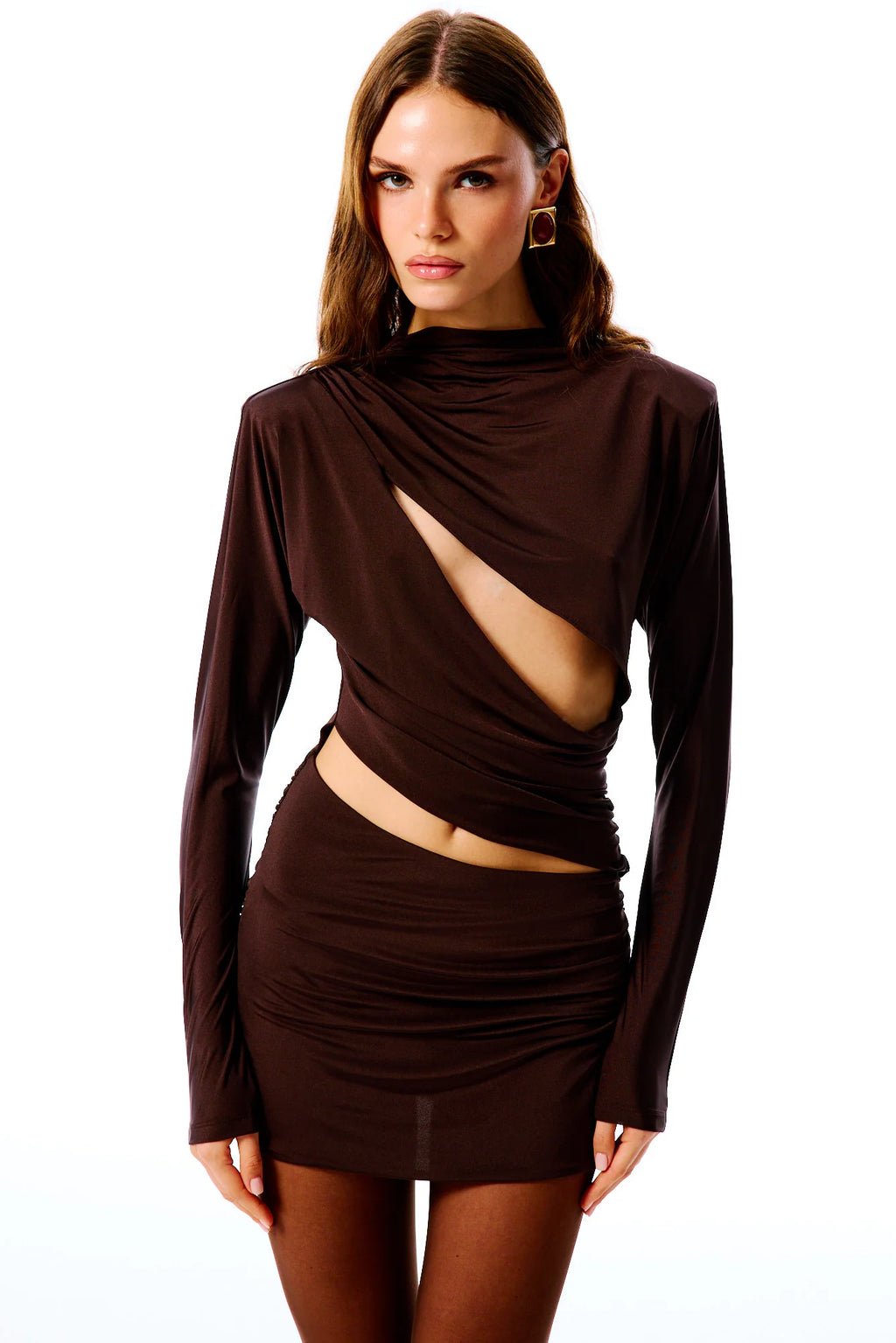 SYRIENNA Cut-Out Mini Dress