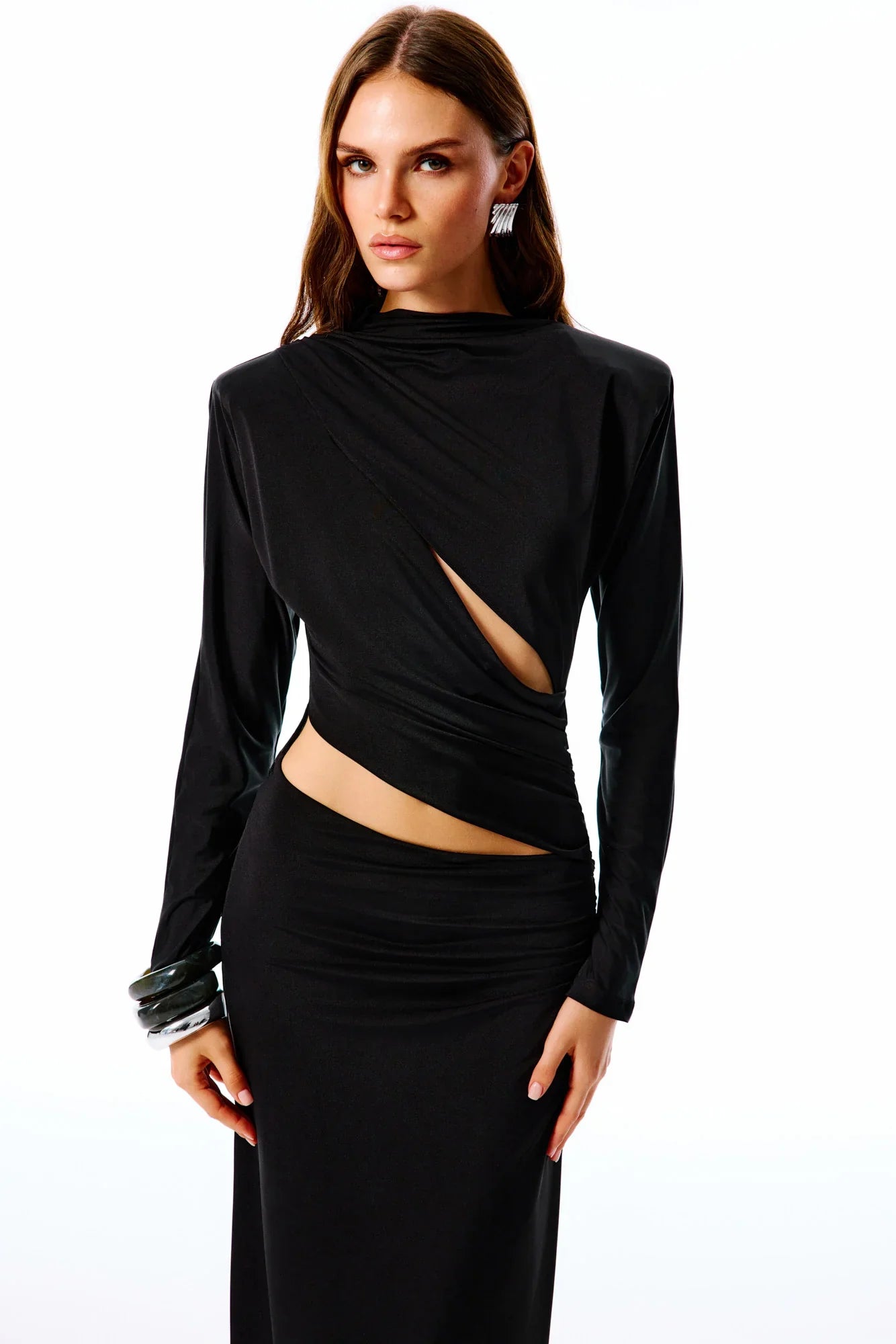 SYRIENNA Cut-Out Maxi Dress