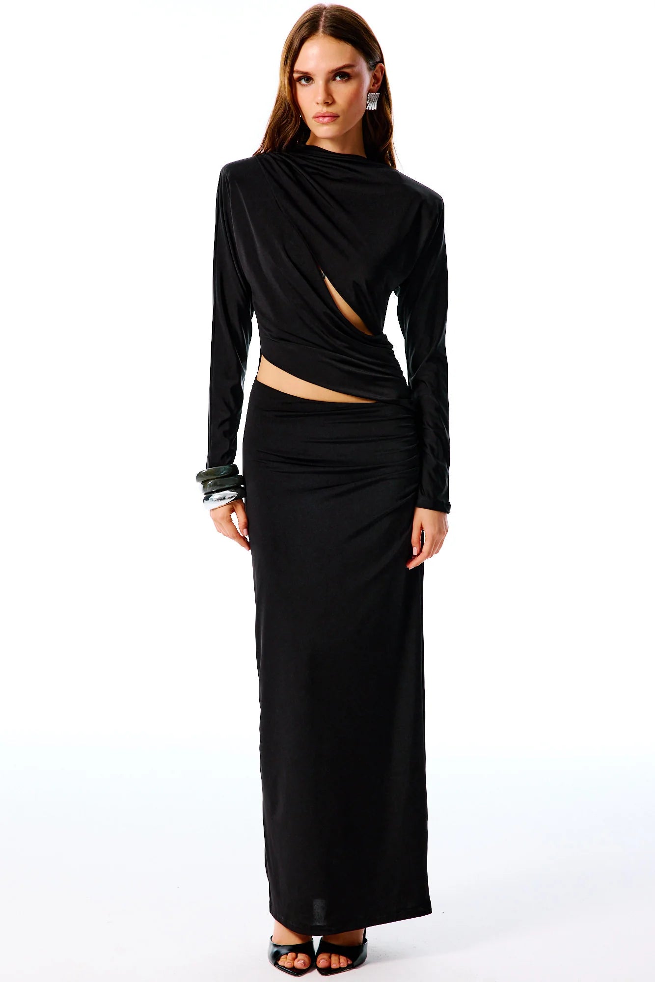 SYRIENNA Cut-Out Maxi Dress