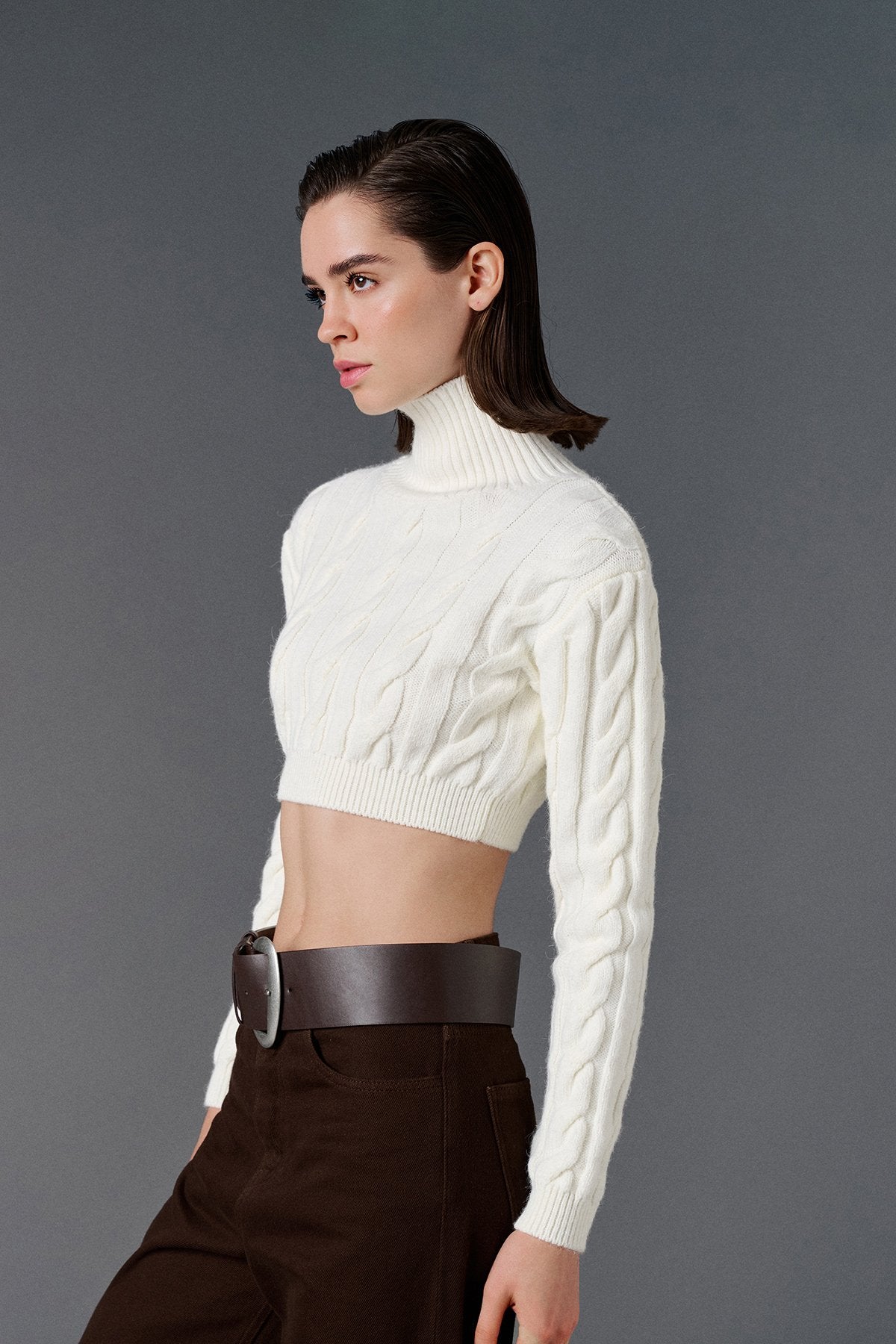 Knit Crop Top - Ecru