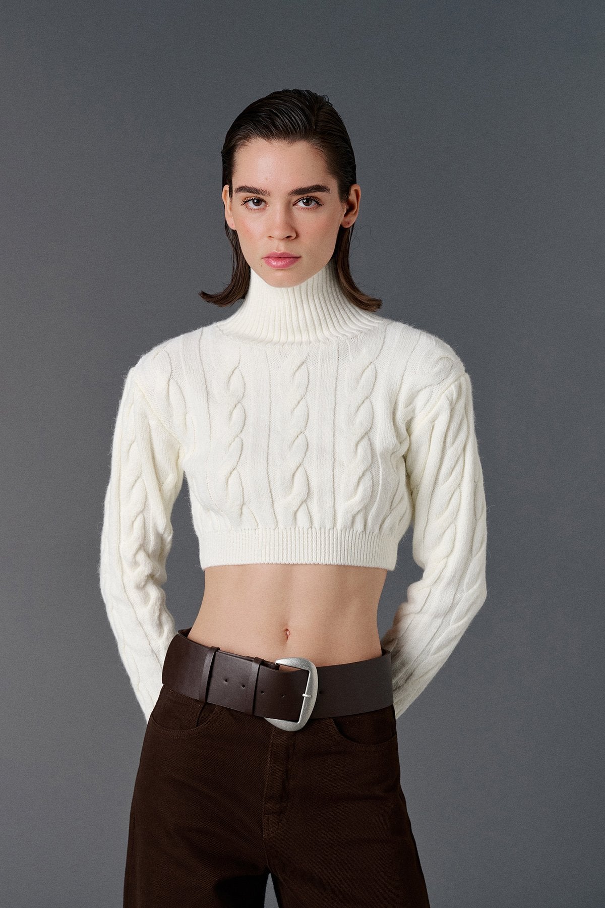 Knit Crop Top - Ecru