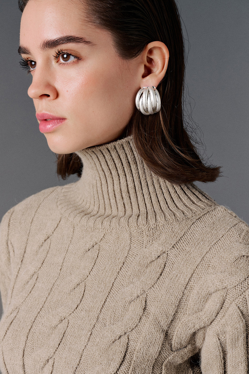 Knit Crop Top - Mink