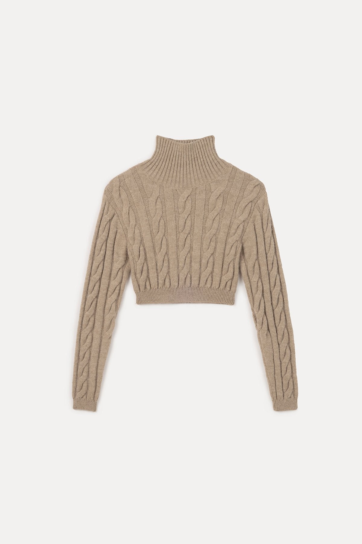 Knit Crop Top - Mink