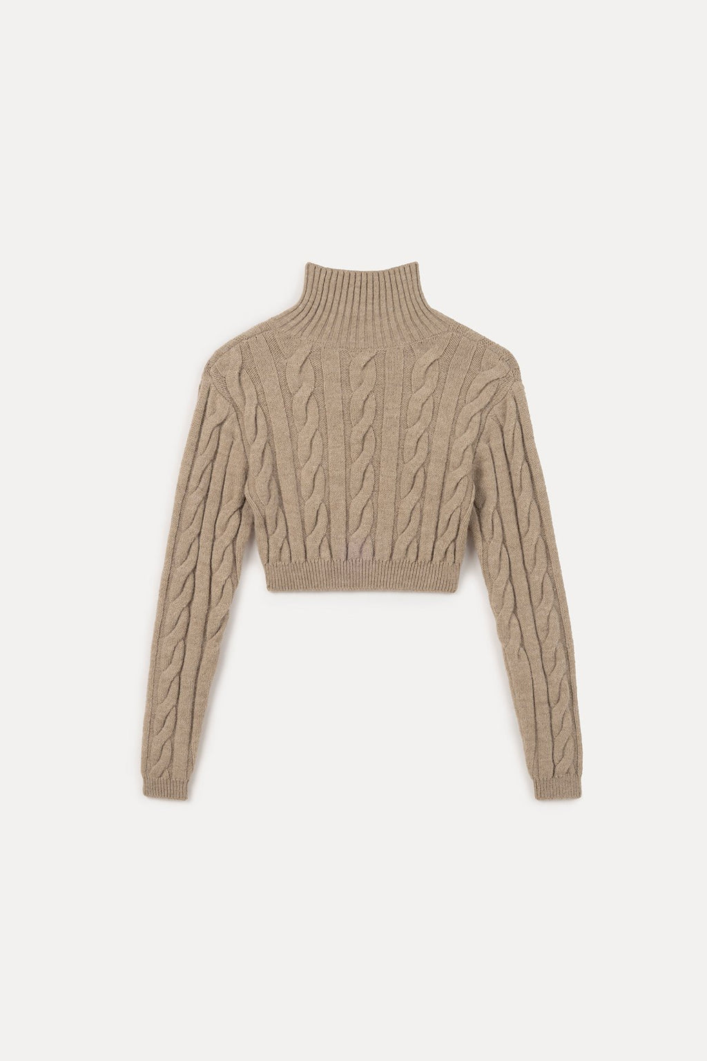Knit Crop Top - Mink