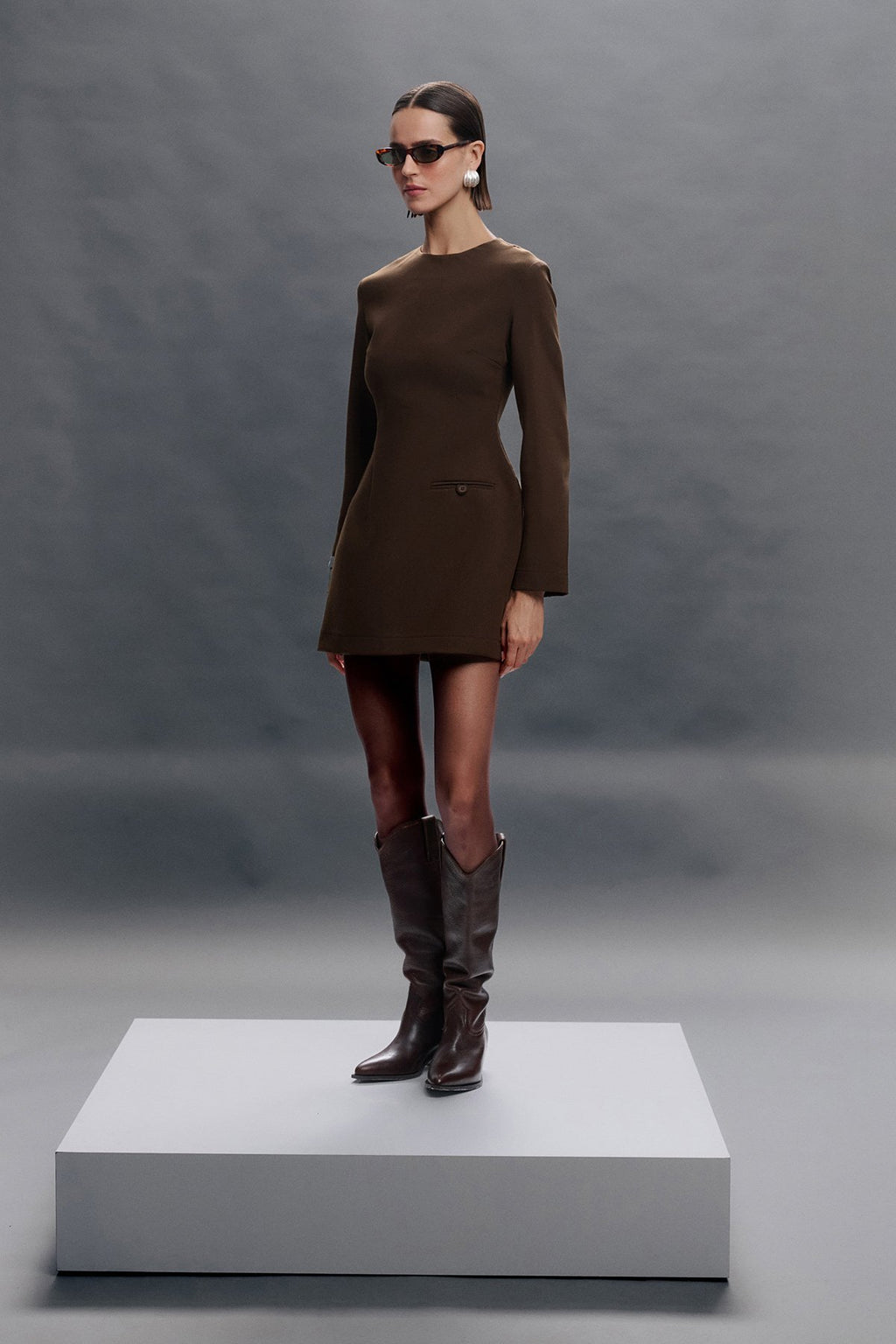 Exlcusive Mini Dress - Brown