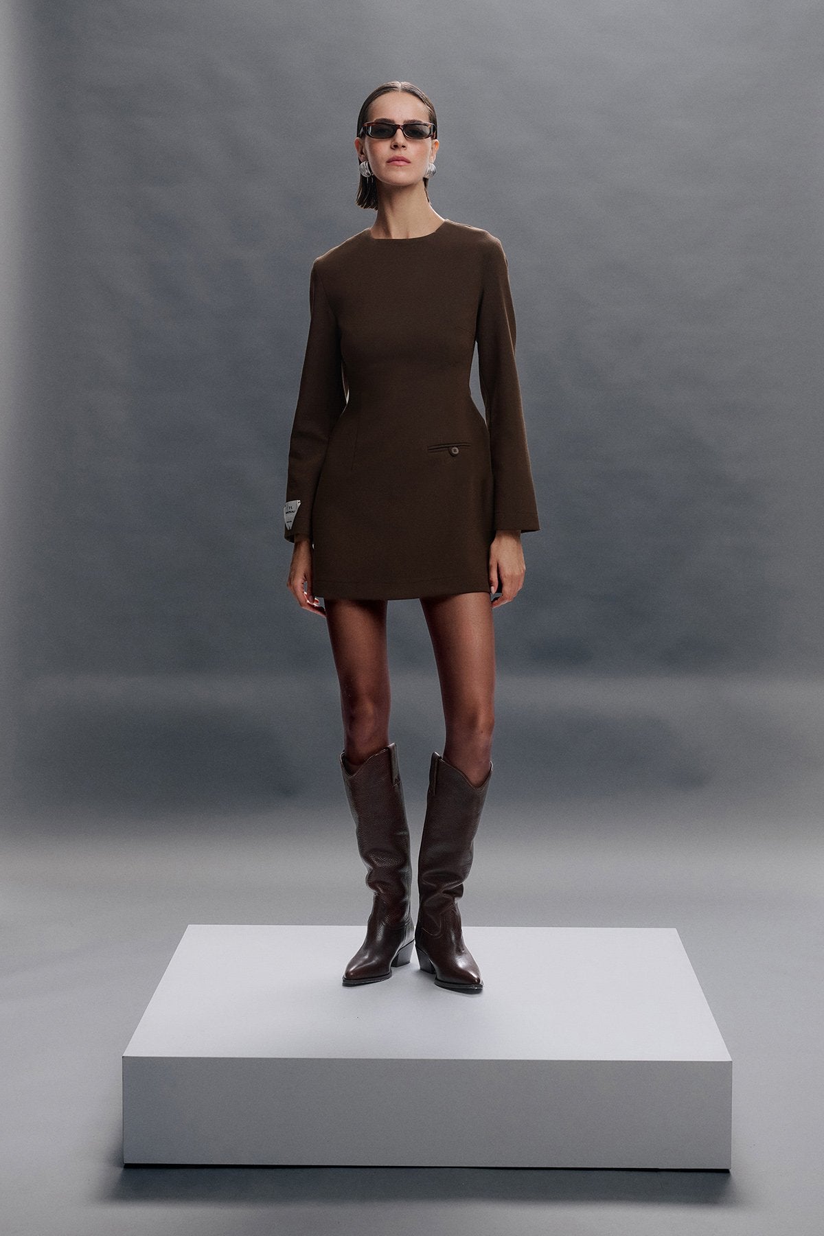 Exlcusive Mini Dress - Brown