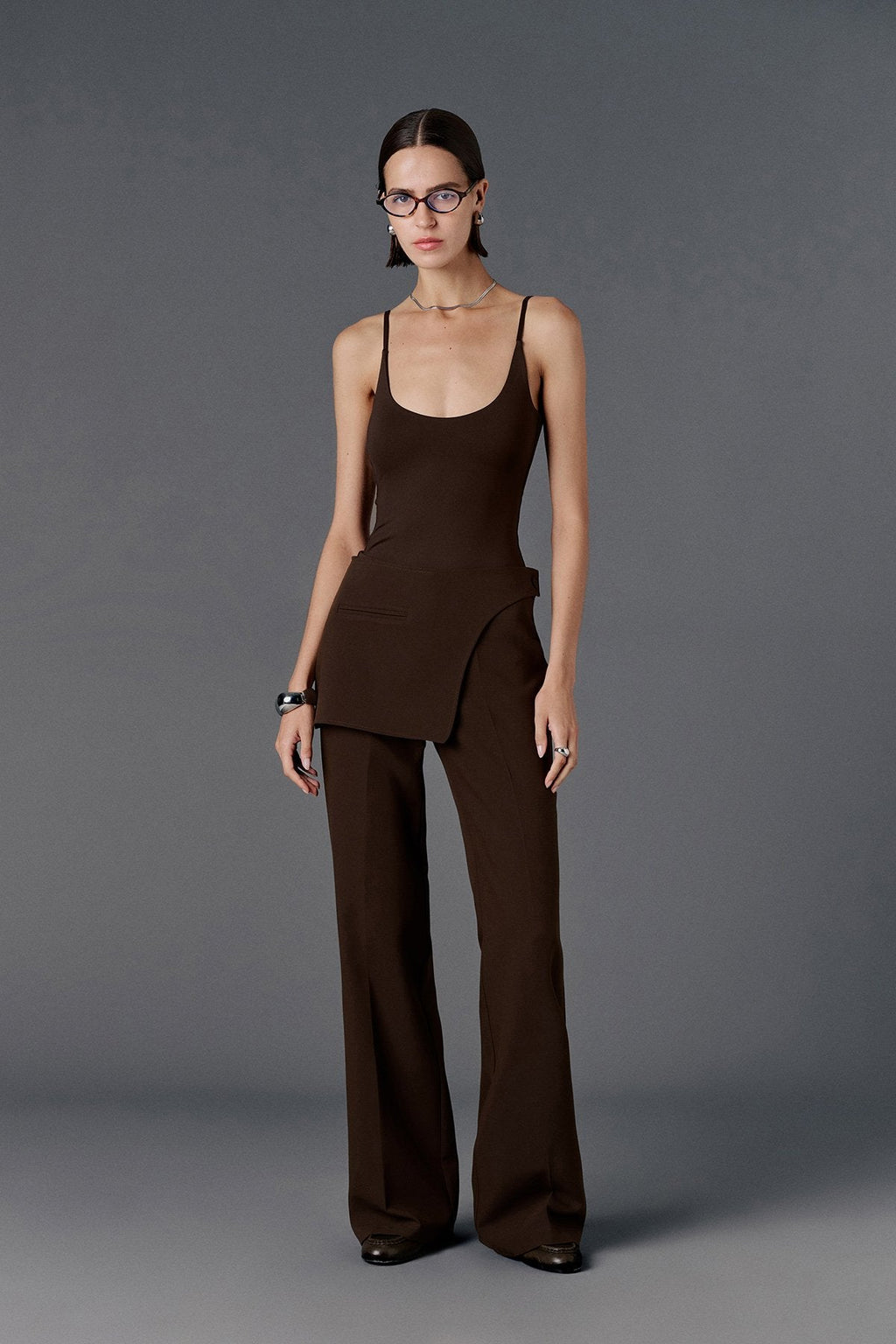 Skirt Trousers - Brown