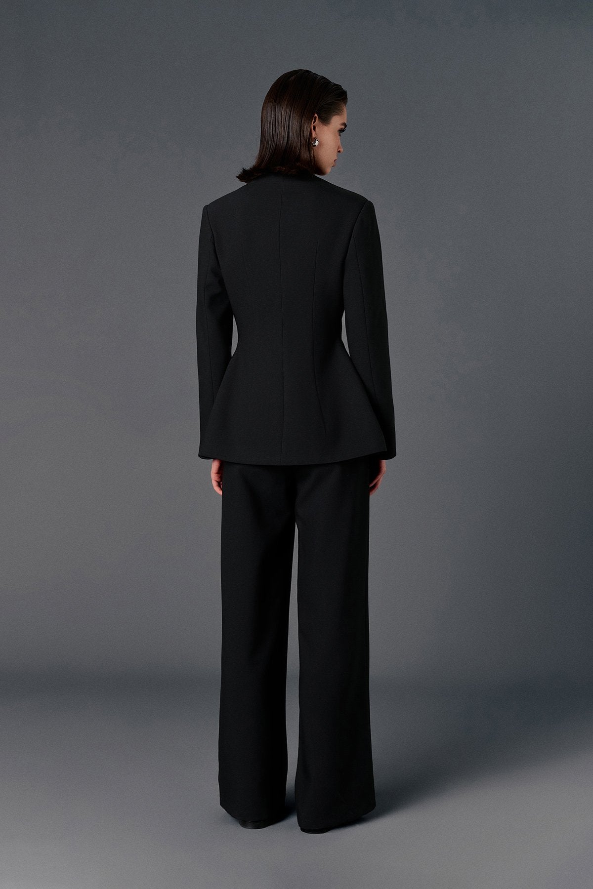 High Neck Fitted Blazer