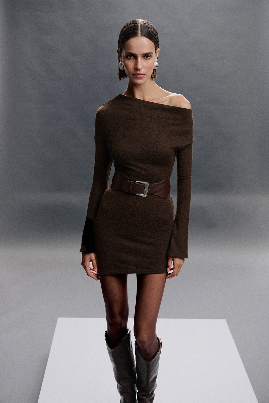 Asymetric Belt Dress 