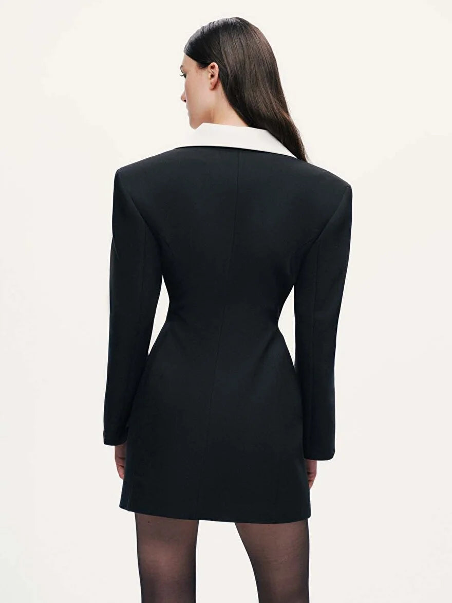 Mini Dress with Contrast Details