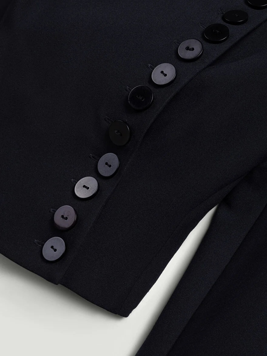 Asymmetrical Buttoned Jacket