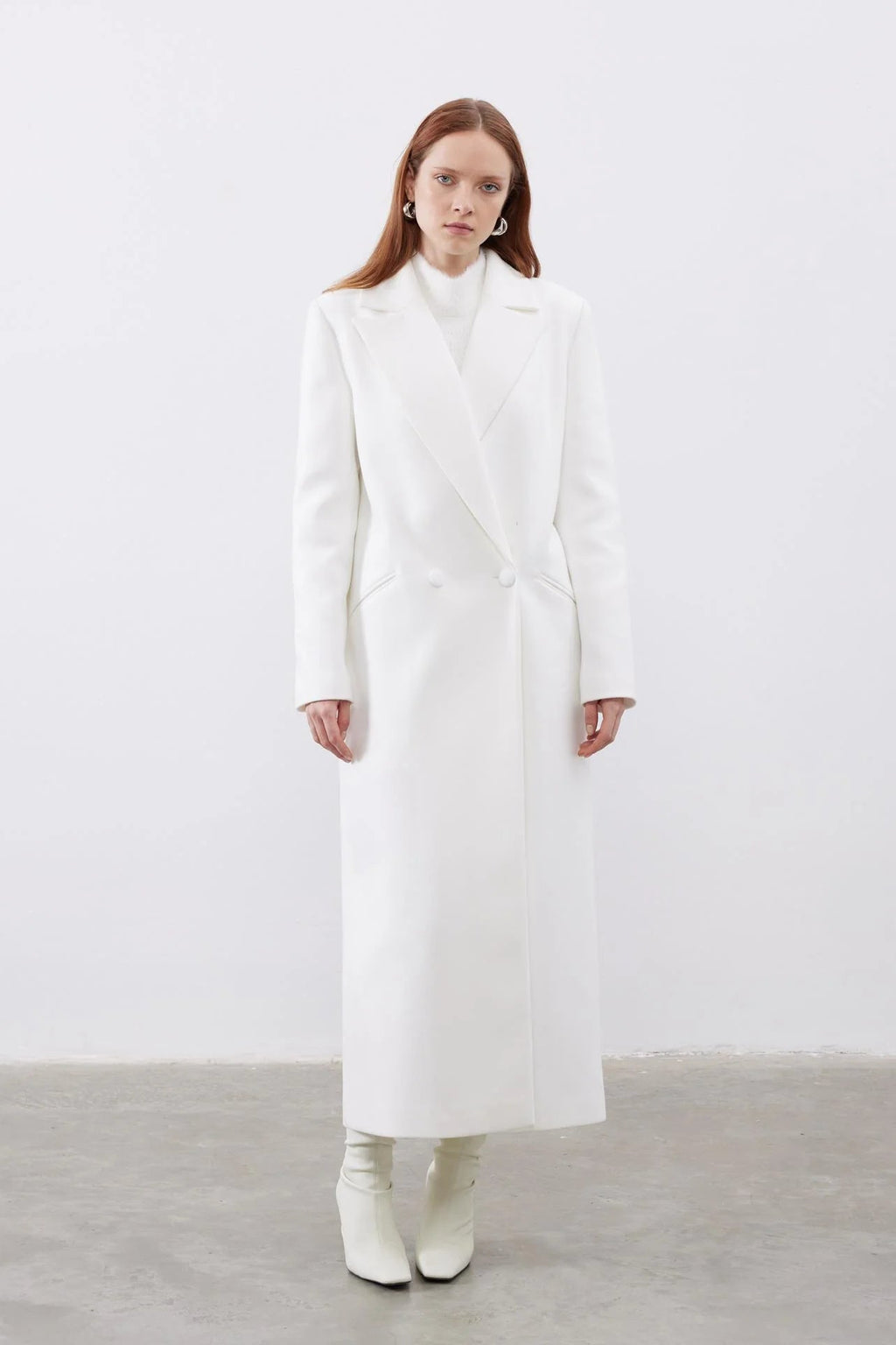 Oversized White Coat