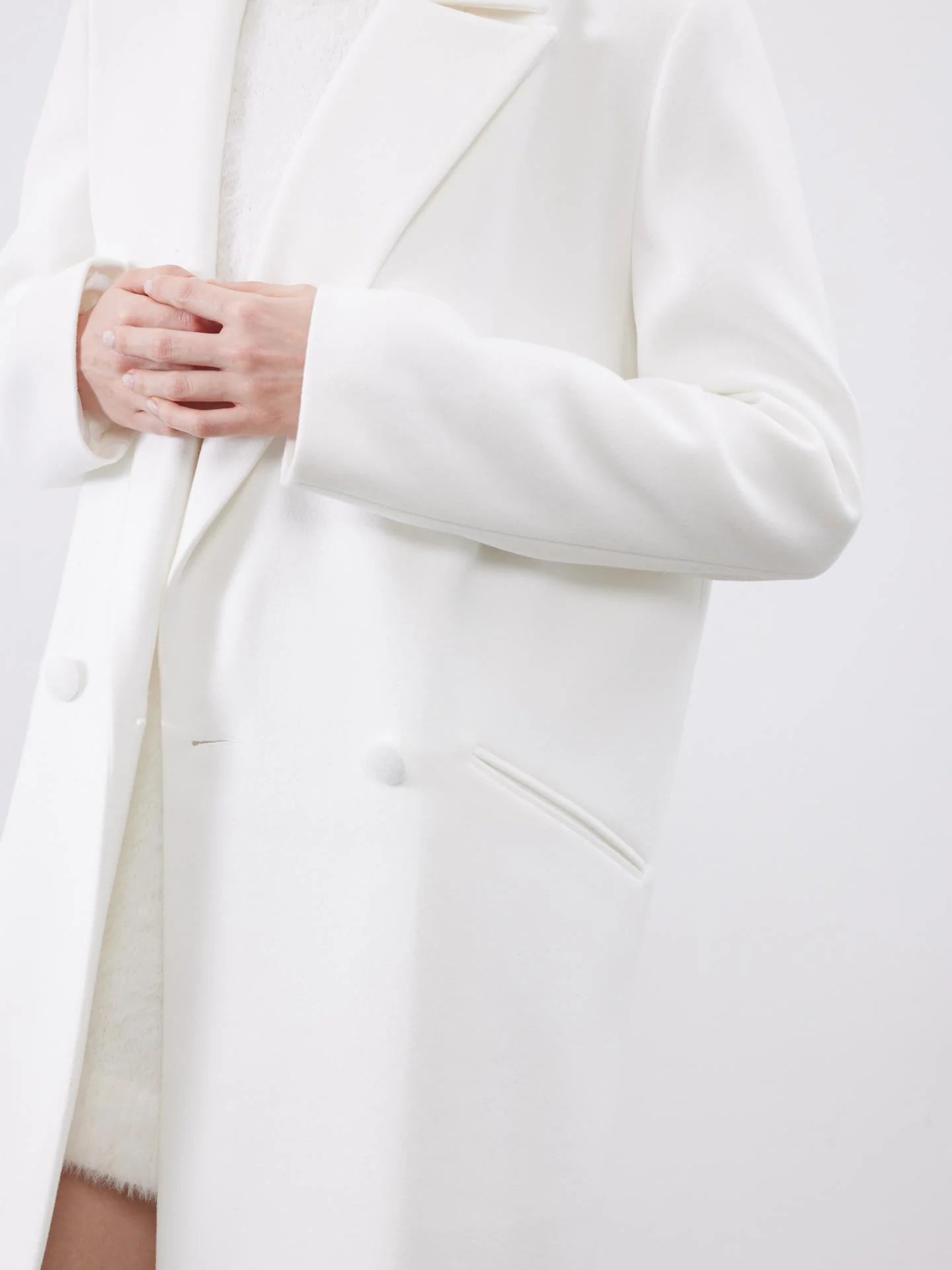 Oversized White Coat