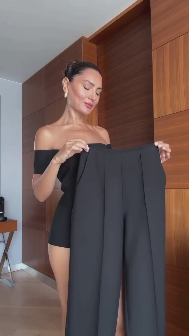 Off-Shoulder Blazer Top